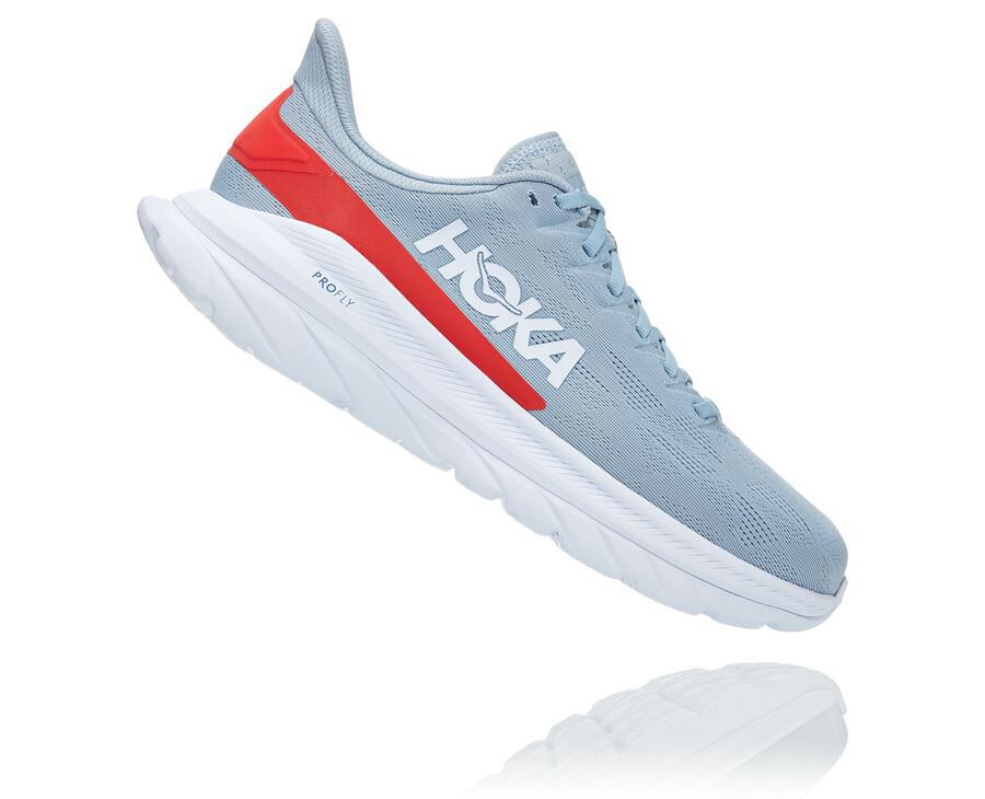 Tenis Hoka One One Hombre Azules/Blancos - Mach 4 - PQUH04156